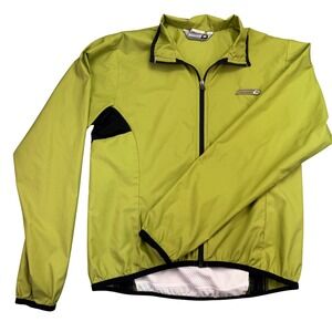 Sugoi Jacket Women's Medium Windbreaker Cycling Green‎ Black Lightweight Running